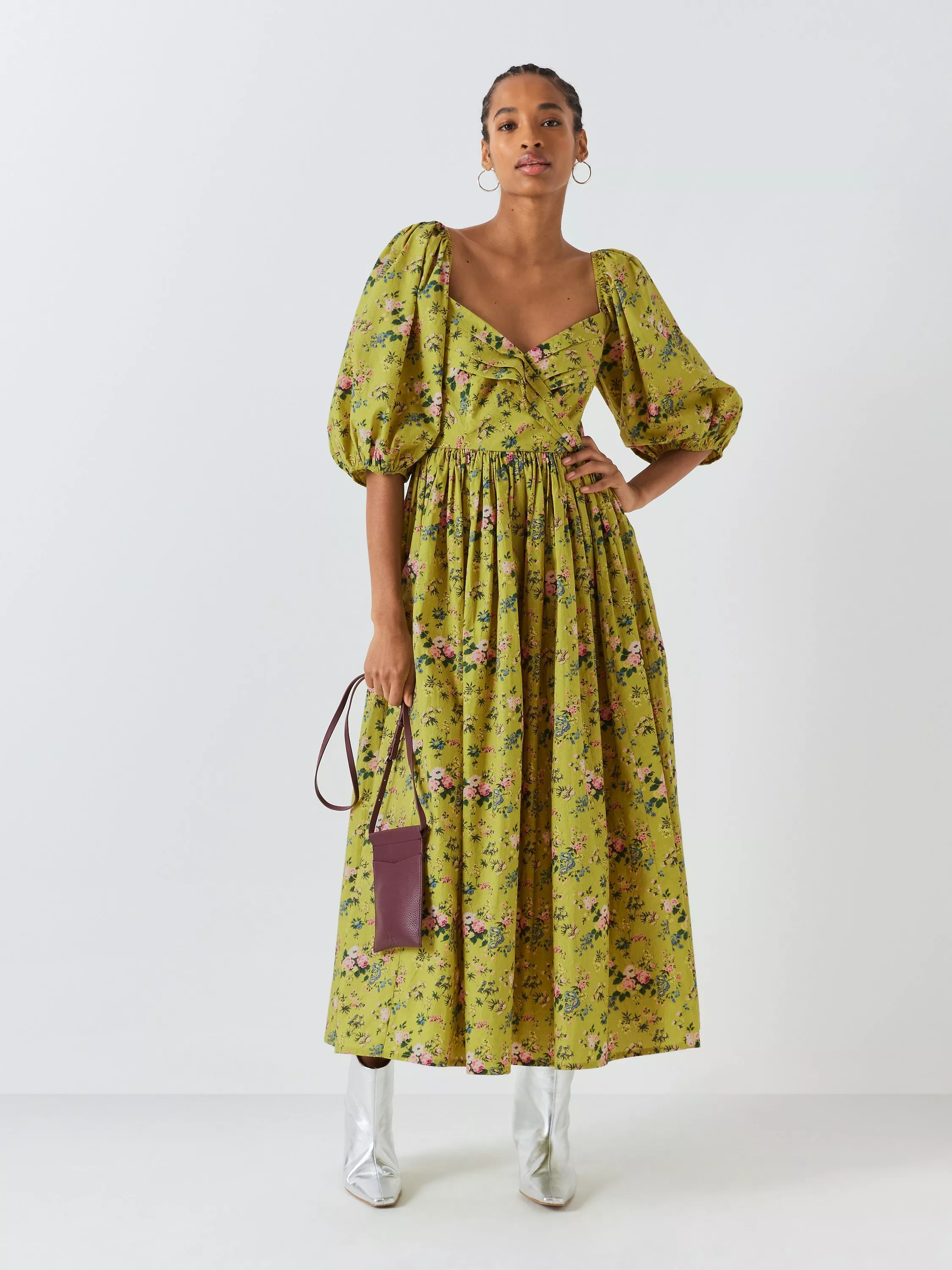 Laura ashley yellow floral dress sales
