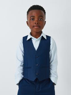 John Lewis Heirloom Collection Twill Waistcoat, Navy, Navy