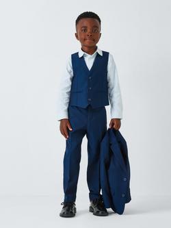 John Lewis Heirloom Collection Twill Waistcoat, Navy - view 2, Navy