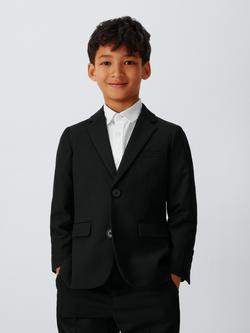 John Lewis Heirloom Collection Kids' Twill Suit Jacket, Black - view 2, Black