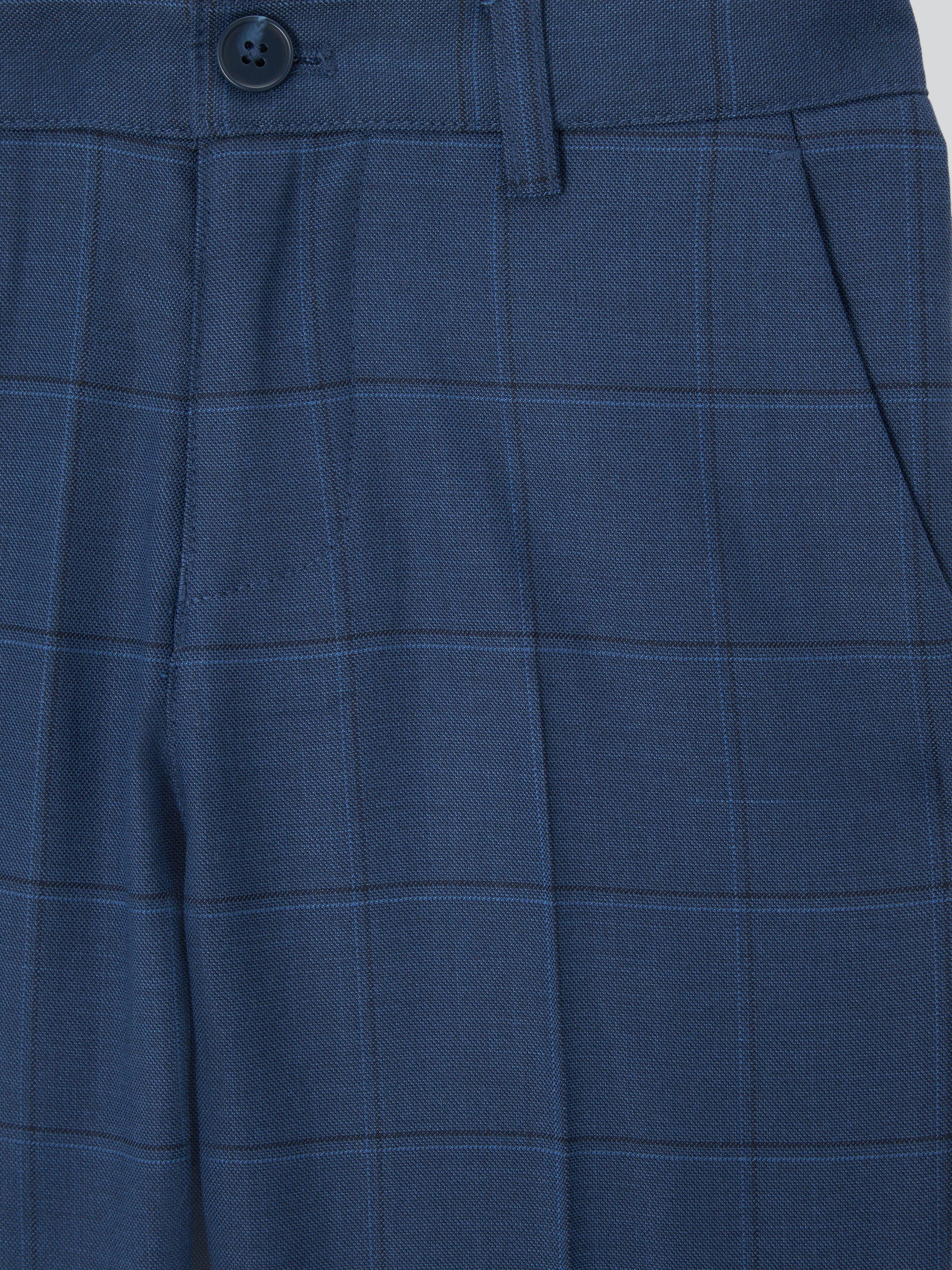 Product image 7 of 8, which shows John Lewis Heirloom Collection Kids' Check Suit Trousers, Navy, 3 years