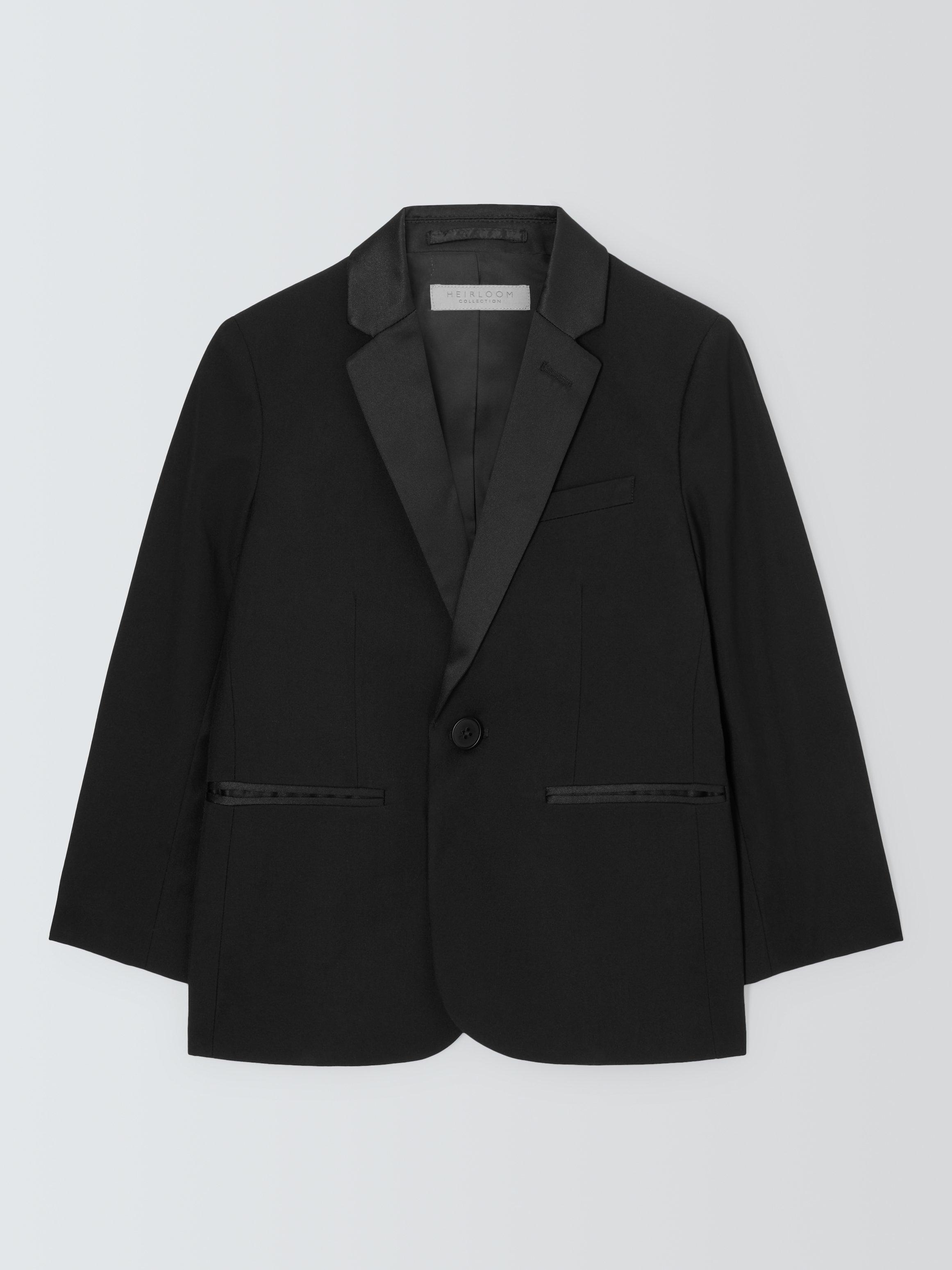 John Lewis Heirloom Collection Kids Tuxedo Suit Jacket Black