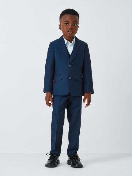 John Lewis Heirloom Collection Kids' Twill Blazer, Navy - view 2, Navy