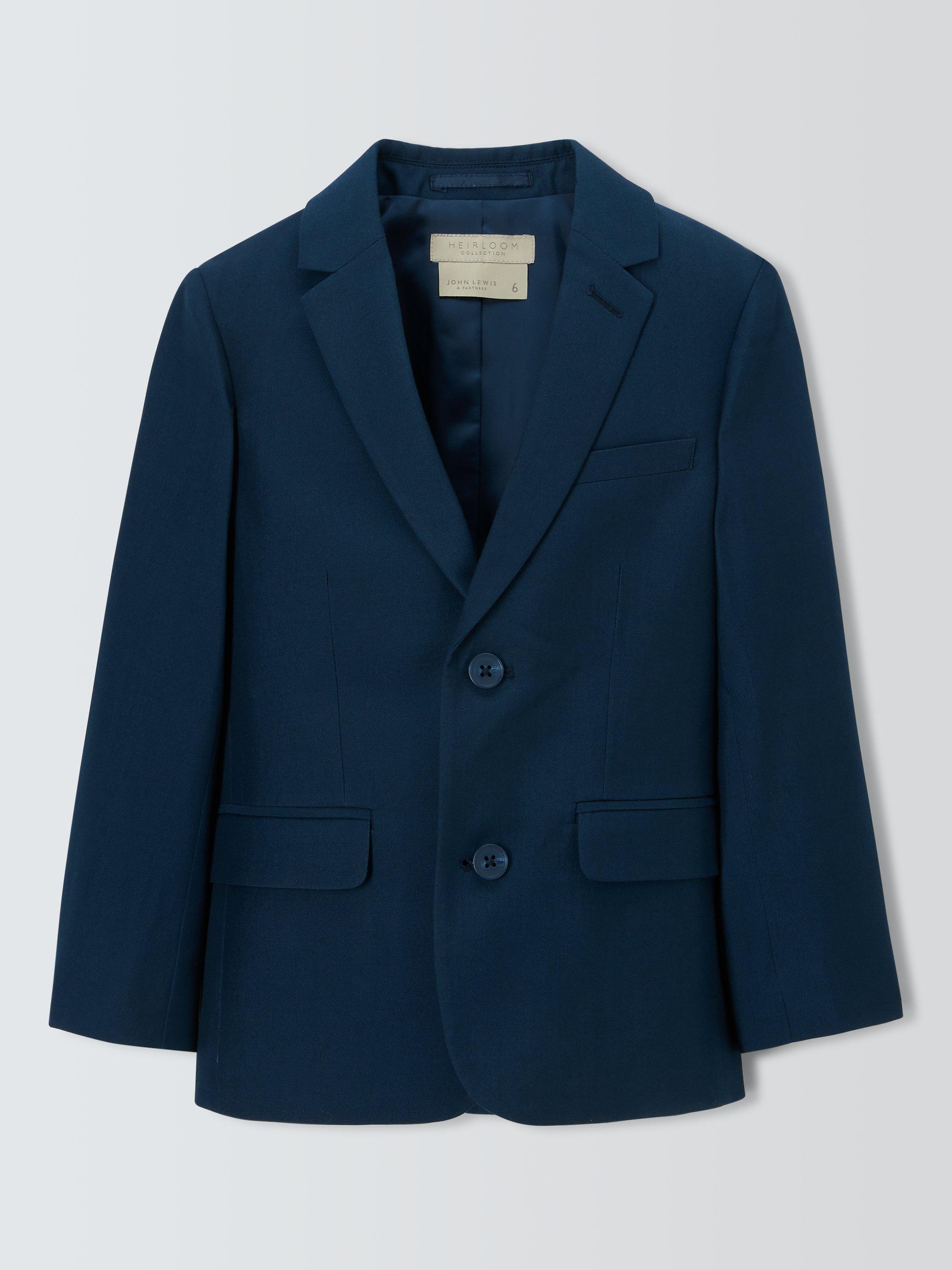 John Lewis Heirloom Collection Kids Twill Blazer Navy