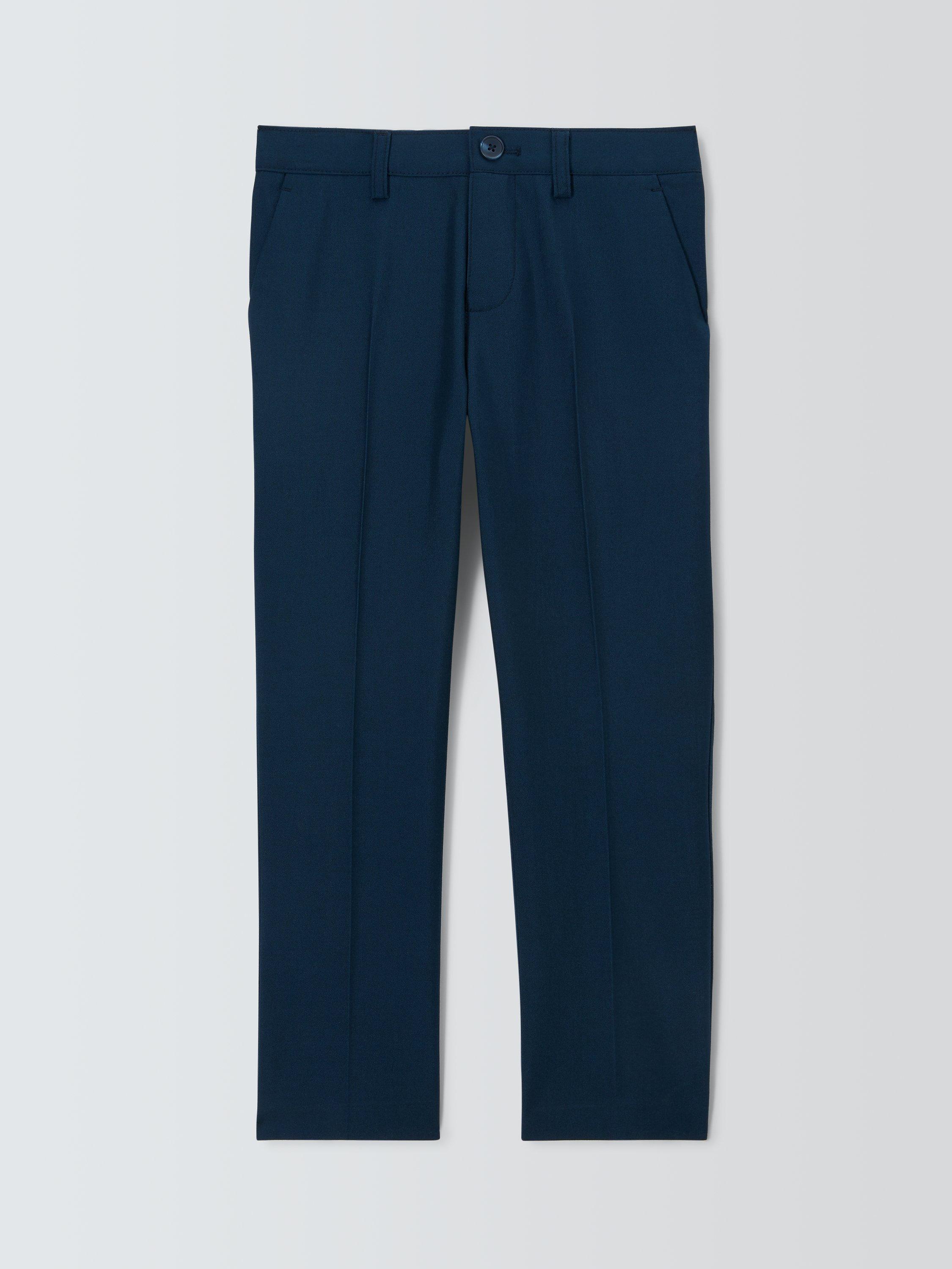 Product image 3 of 6, which shows John Lewis Heirloom Collection Twill Trousers, Navy, 3 years