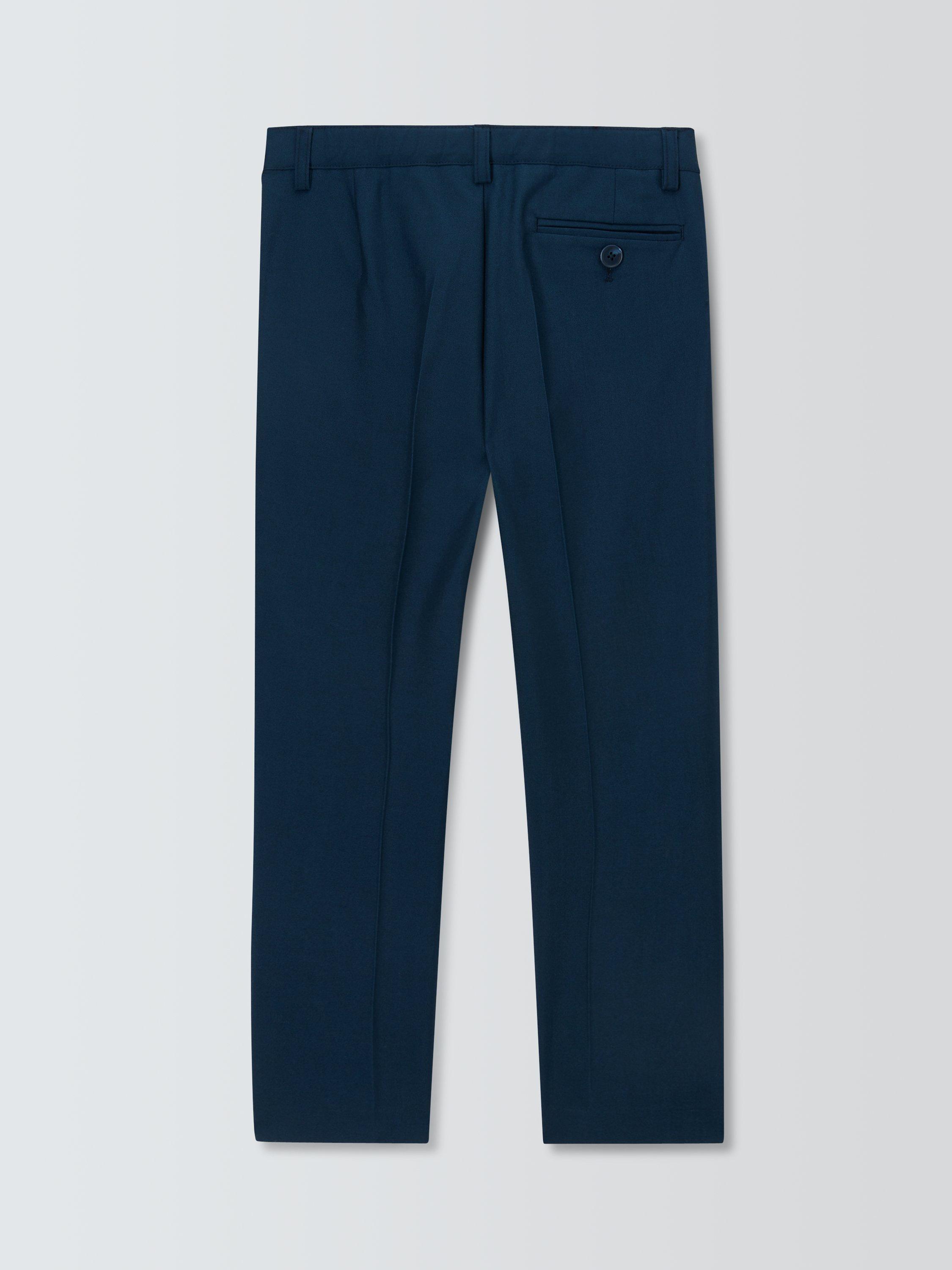 Product image 4 of 6, which shows John Lewis Heirloom Collection Twill Trousers, Navy, 3 years