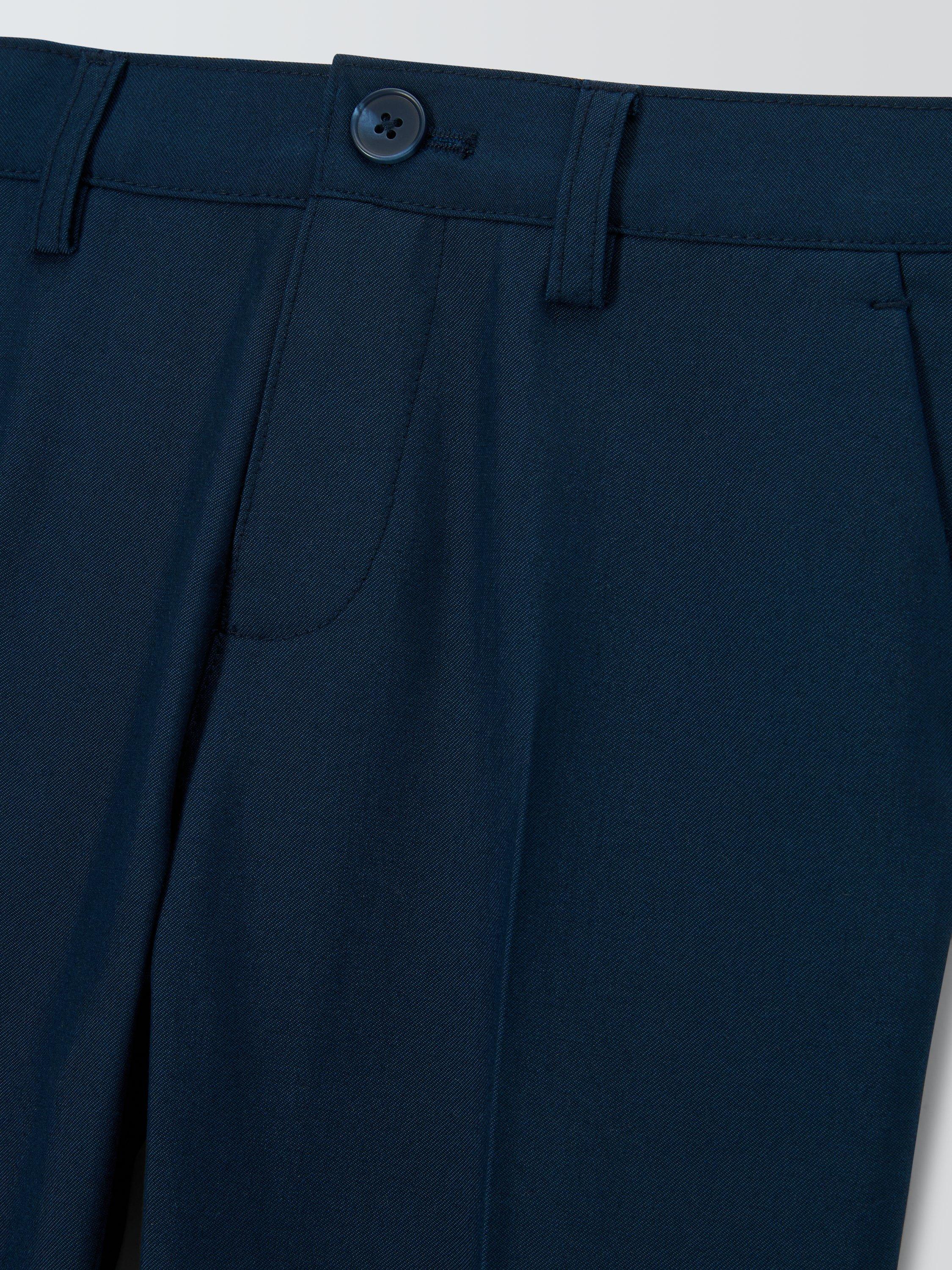 Product image 6 of 6, which shows John Lewis Heirloom Collection Twill Trousers, Navy, 3 years