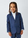 John Lewis Heirloom Collection Kids' Check Suit Jacket, Navy