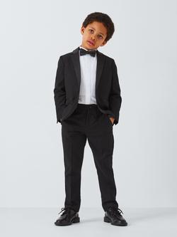 John Lewis Heirloom Collection Kids' Tuxedo Suit Trousers, Black, Black
