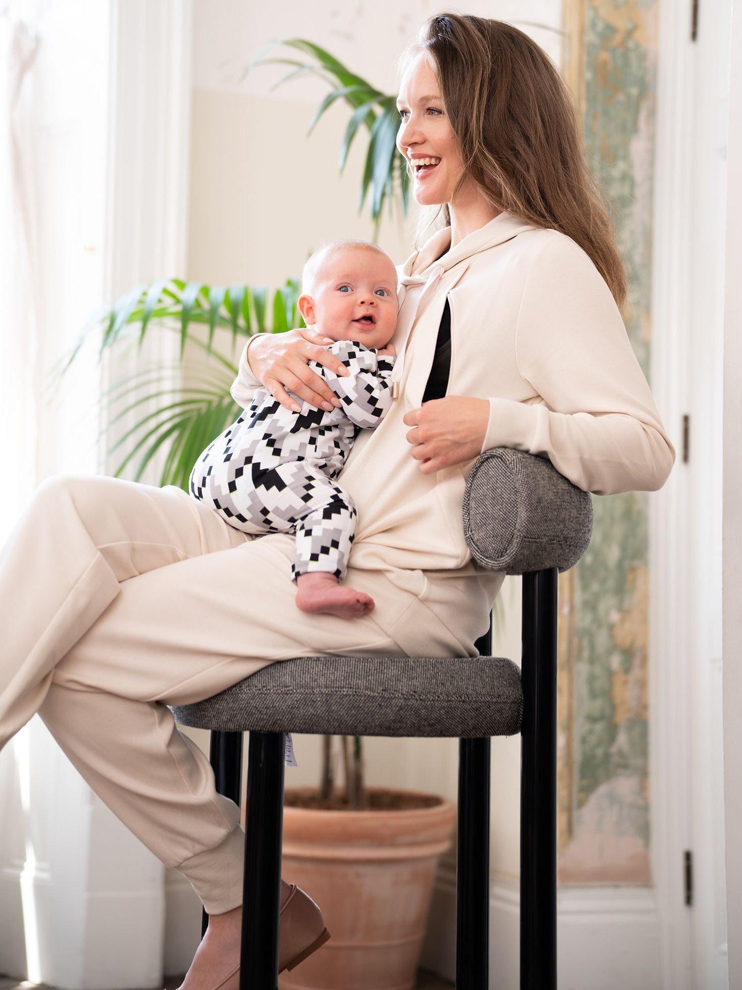 Seraphine Perdita Maternity & Nursing Hoodie, Cream