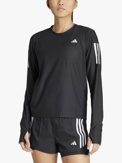 adidas Women's Own The Run Long Sleeve Running Top, Black, Black