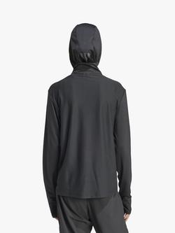 adidas Women's Own The Run 1/2 Zip Running Top, Blacl - view 2, Black
