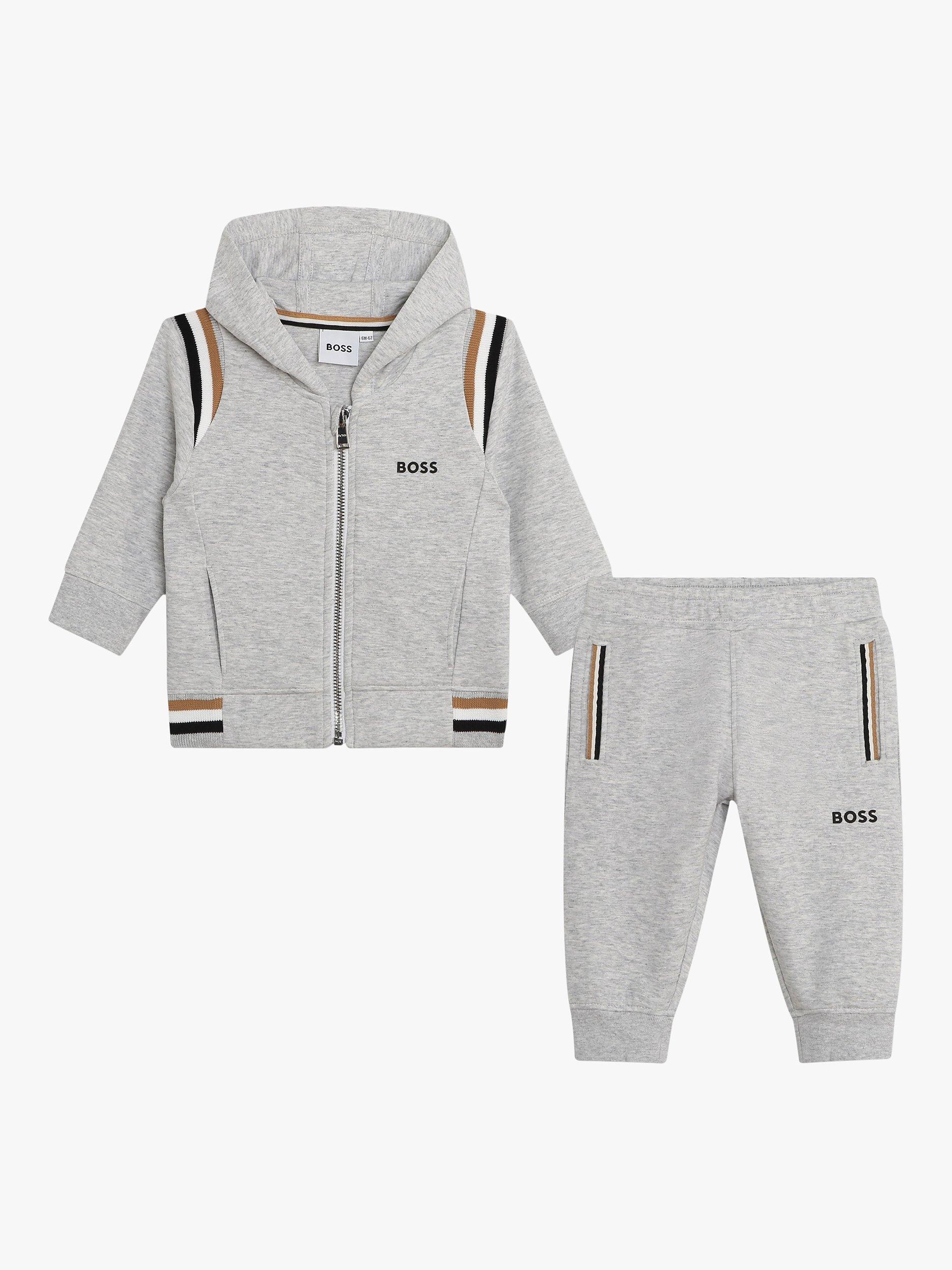 BOSS Baby Stripe Tracksuit Set, Grey