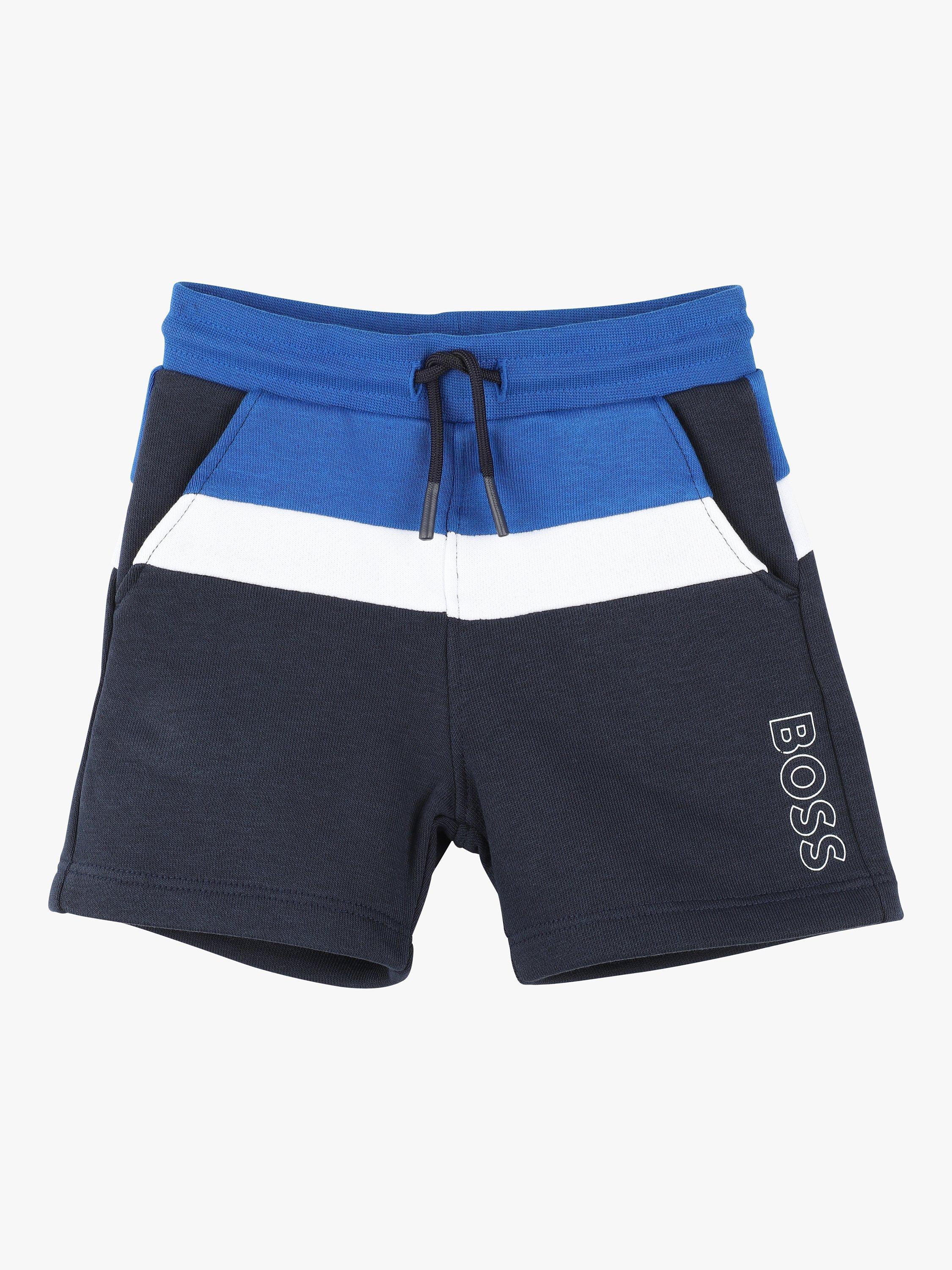 Product image 1 of 2, which shows BOSS Baby Bermuda Shorts, Blue/Multi, 6 months