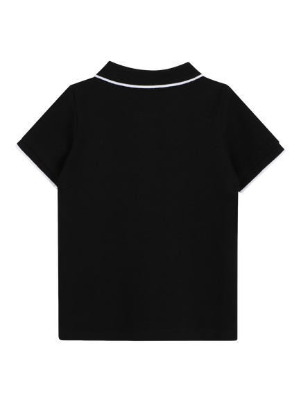 HUGO BOSS Baby Short Sleeve Polo Shirt, Black - view 2, Black