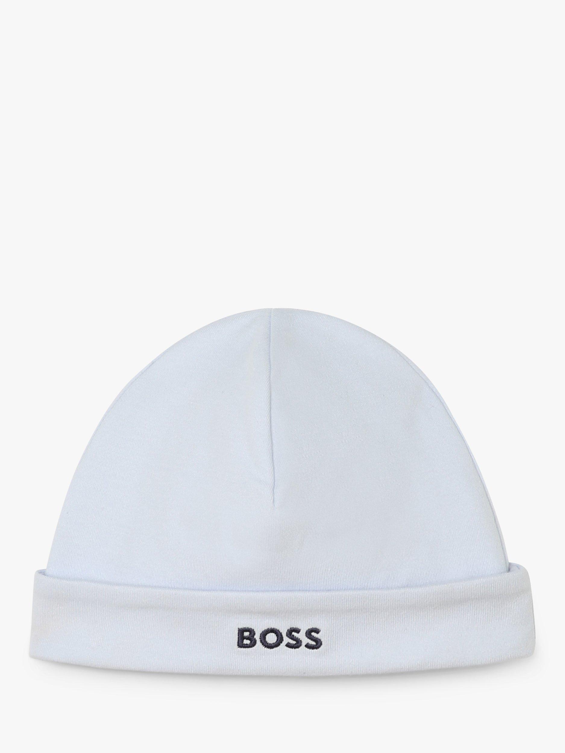 BOSS Baby Embroidered Logo Turn Up Hat, Blue