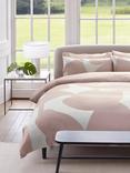 Jasper Conran London Floral Leaf Satin Cotton Bedding, Pale Pink