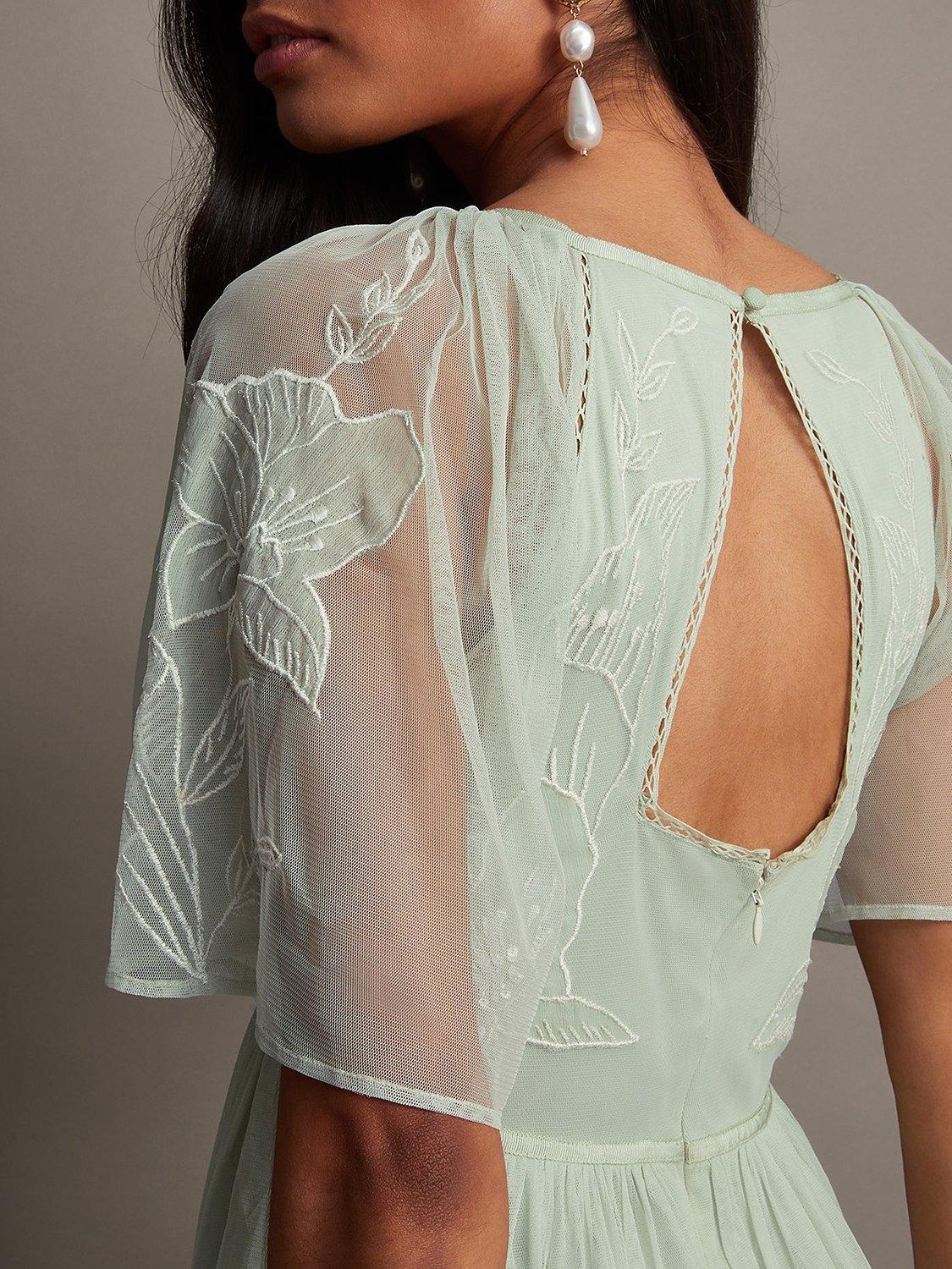 Monsoon hydrangea lemon maxi dress hot sale