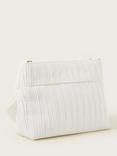 Monsoon Pleated Bow Bag, Ivory