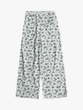 Roxy Kids' You Found Me Floral Print Palazzo Trousers, Bel Air Ephemere, Bel Air Ephemere