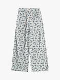 Roxy Kids' You Found Me Floral Print Palazzo Trousers, Bel Air Ephemere