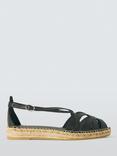 John Lewis Keira Leather Flat Pointed Fisherman Espadrilles