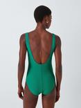 John Lewis Palma Twist Front Swimsuit, Green