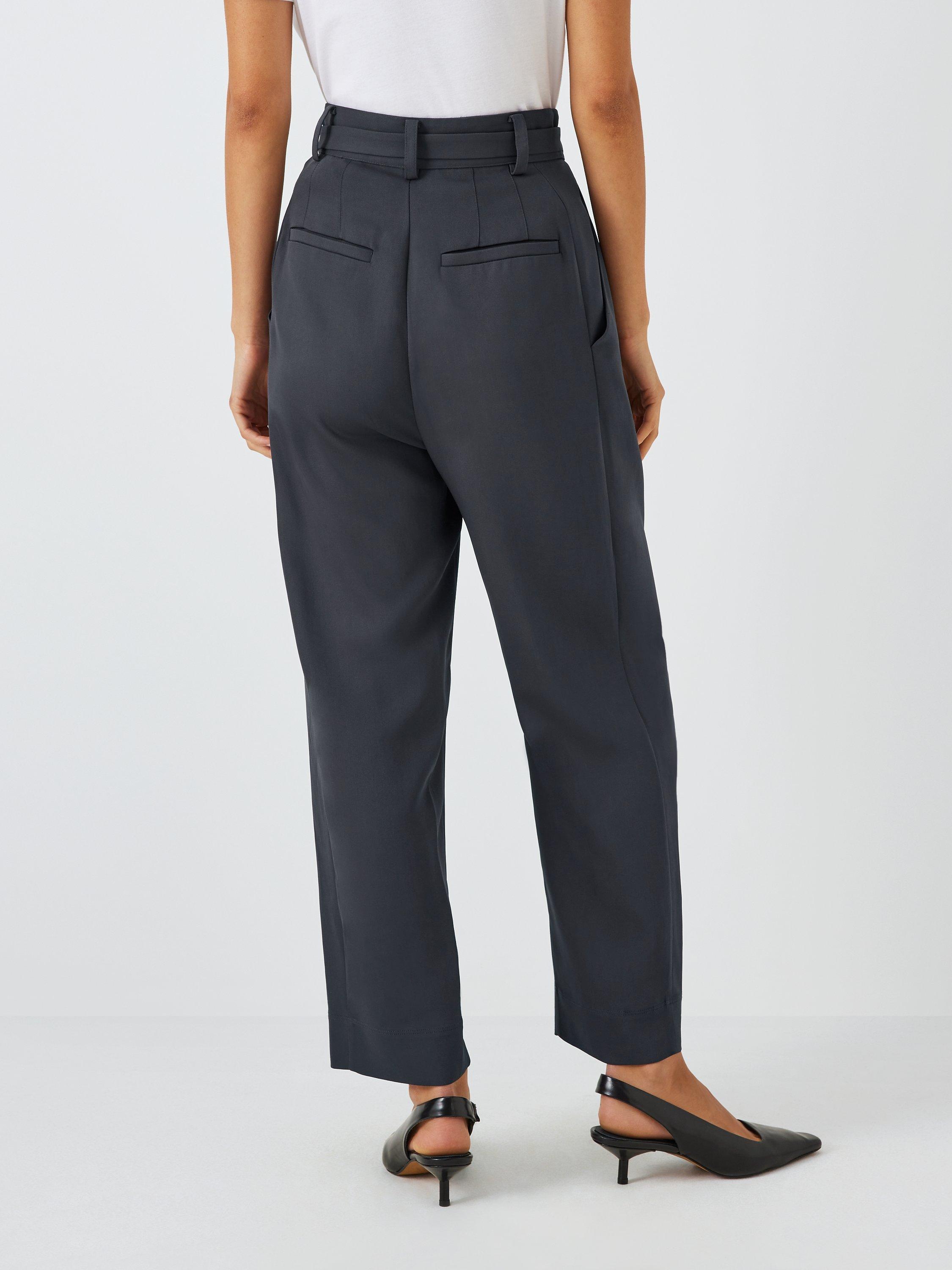 Product image 2 of 6, which shows Equipment Pietro Tailored Trousers, Obsidian, S
