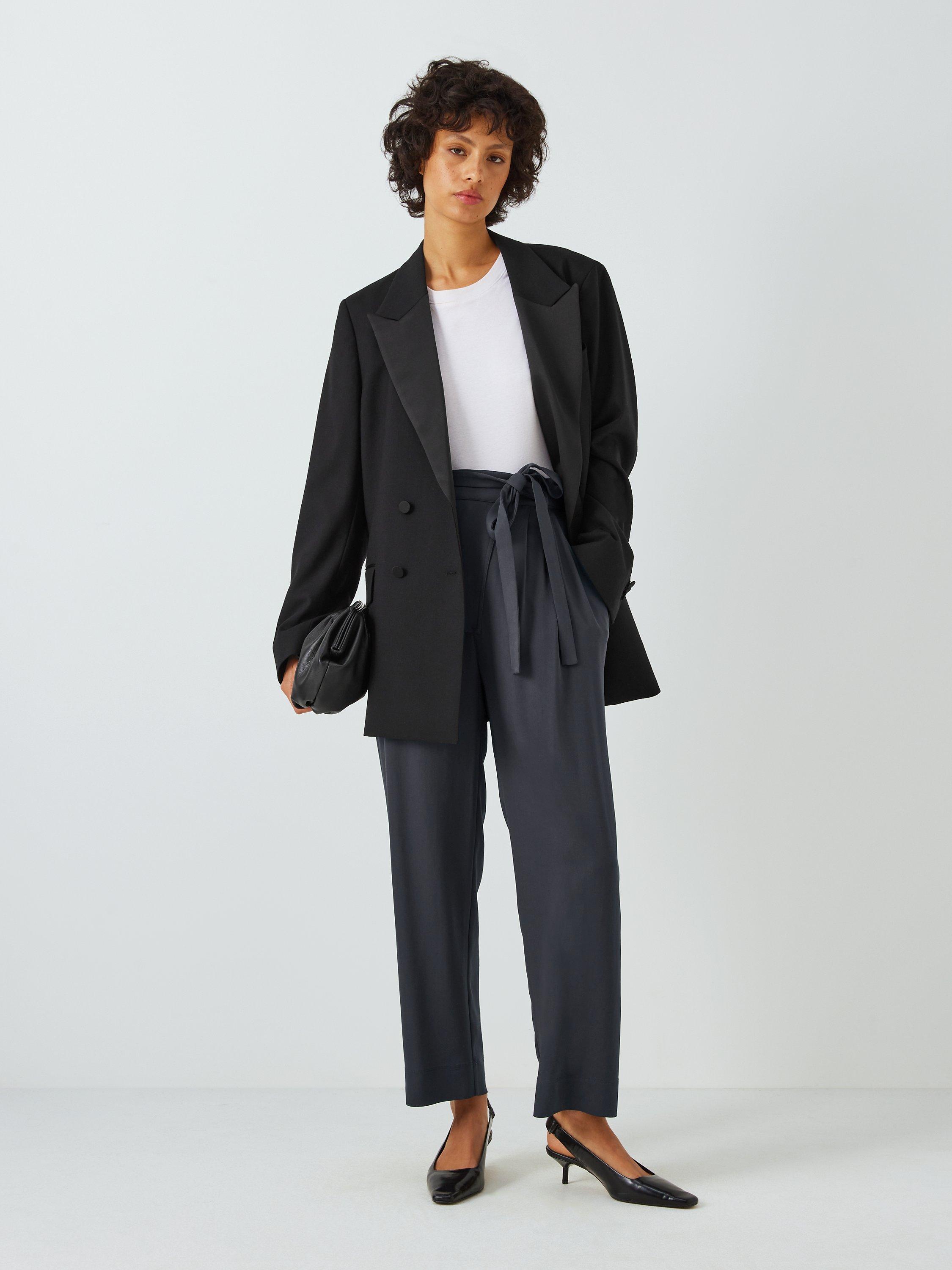 Product image 3 of 6, which shows Equipment Pietro Tailored Trousers, Obsidian, S