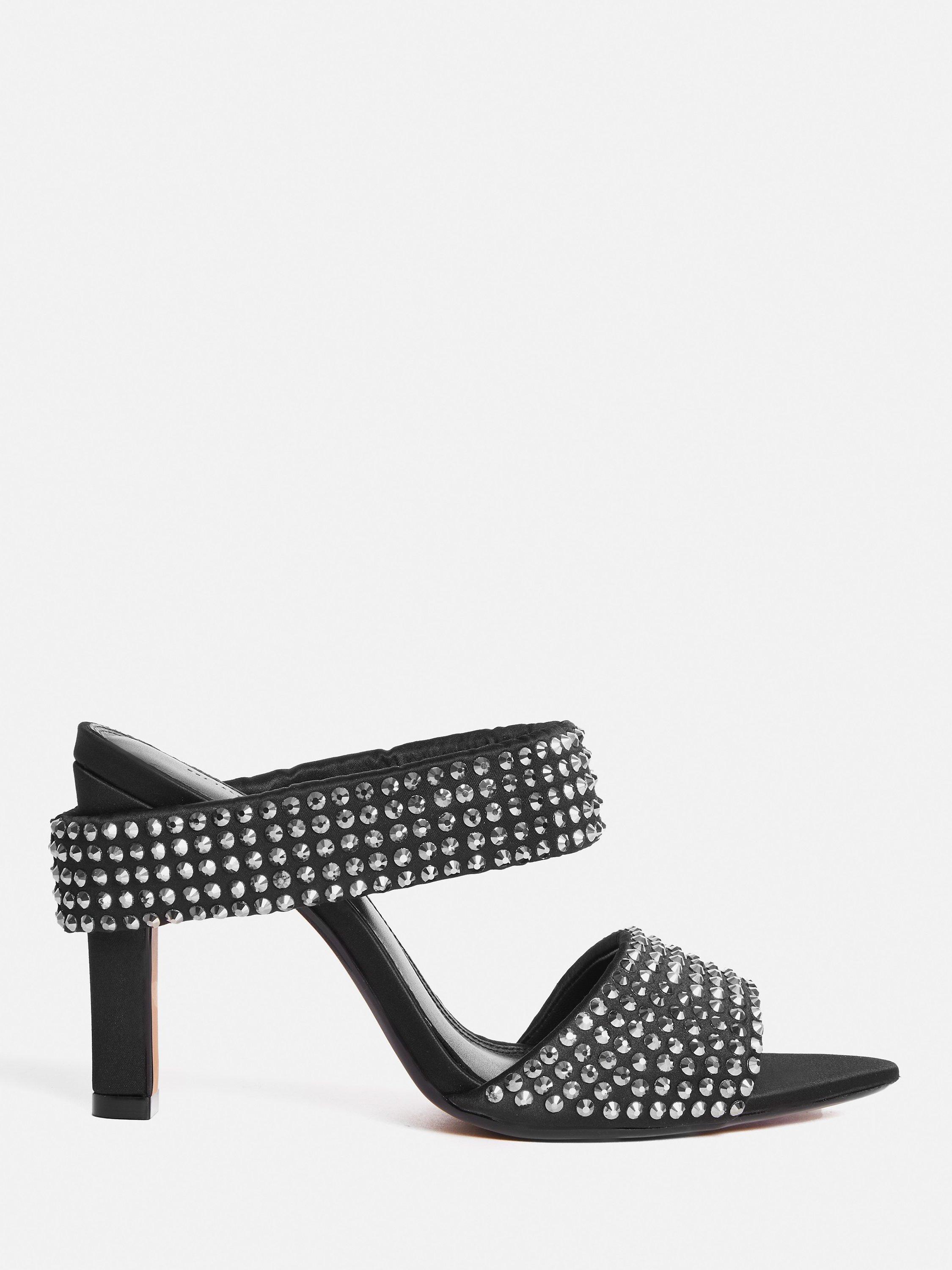 Jigsaw Diane Crystal High Heels, Black