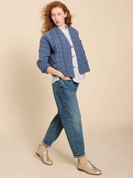 White Stuff Tilly Tapered Jeans, Mid Denim, Mid Denim