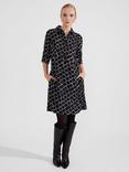 Hobbs Marciella Dress, Black/White
