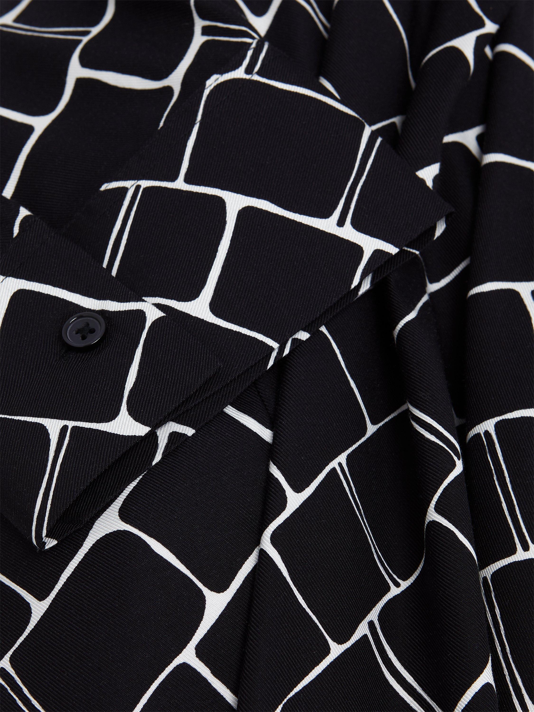 Product image 4 of 7, which shows Hobbs Marciella Dress, Black/White, 8
