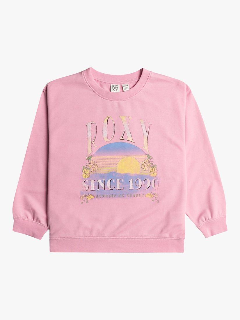 Roxy Kids' Morning Hike Jumper, Prism Pink