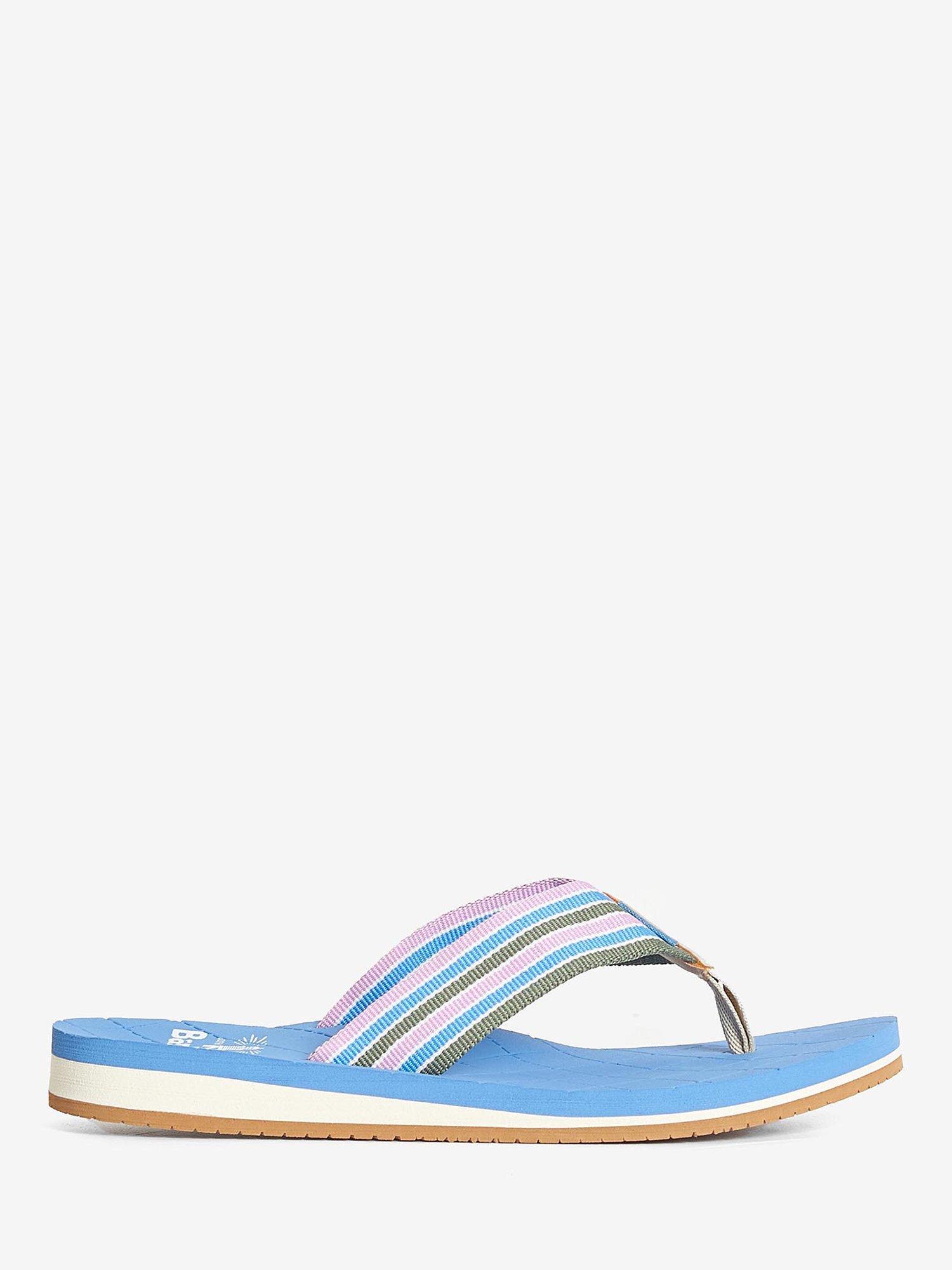 Barbour Seamills Flip Flop Sandals, Blue/Multi