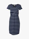 Frugi Ona Breton Strip Wrap Maternity & Nursing Dress, Indigo, Indigo