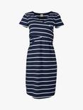 Frugi Ona Breton Strip Wrap Maternity & Nursing Dress, Indigo