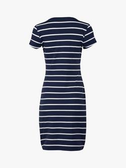 Frugi Ona Breton Strip Wrap Maternity & Nursing Dress, Indigo - view 2, Indigo