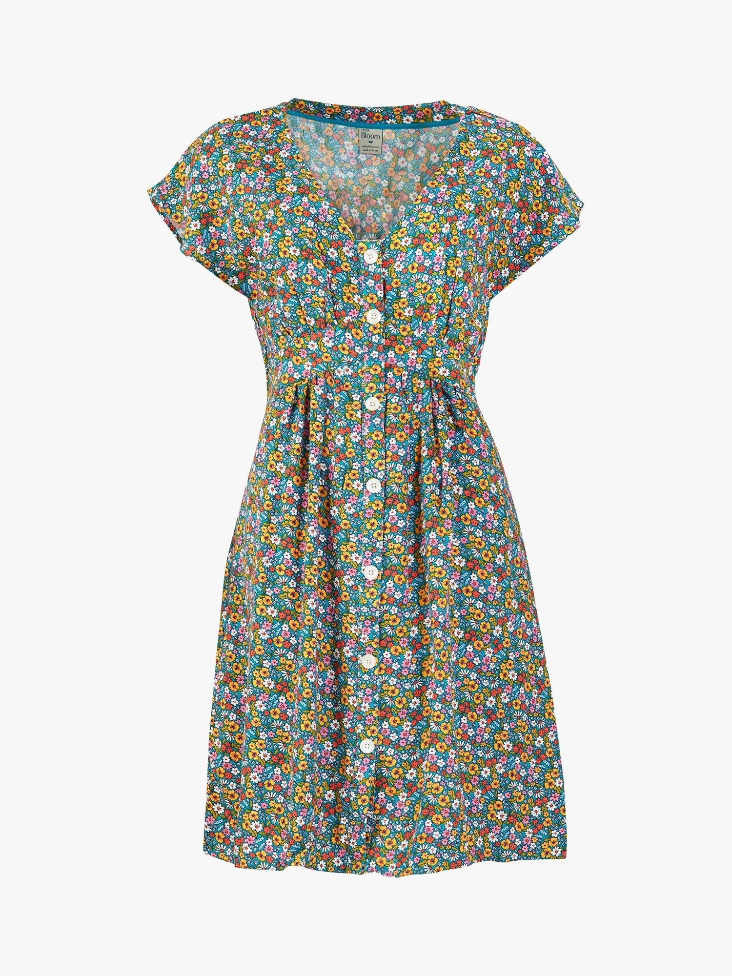 Frugi Maternity Kate Camper Wild Floral Dress, Multi
