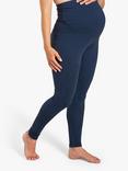 Frugi Maternity Roll Top Leggings, Indigo, Indigo