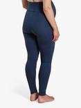 Frugi Maternity Roll Top Leggings, Indigo, Indigo