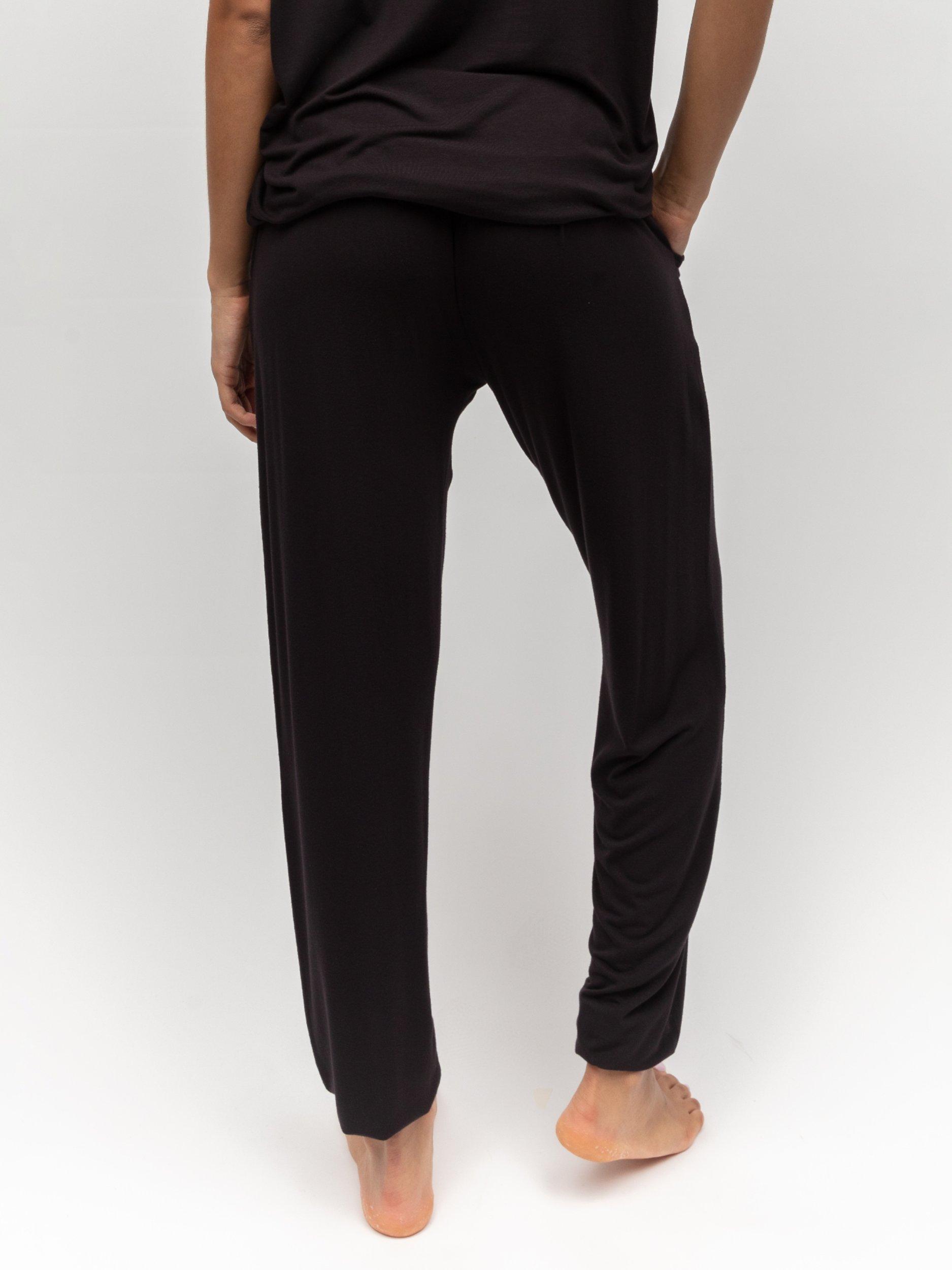 Product image 2 of 3, which shows Cyberjammies Avery Jersey Pyjama Bottoms, Black, 8