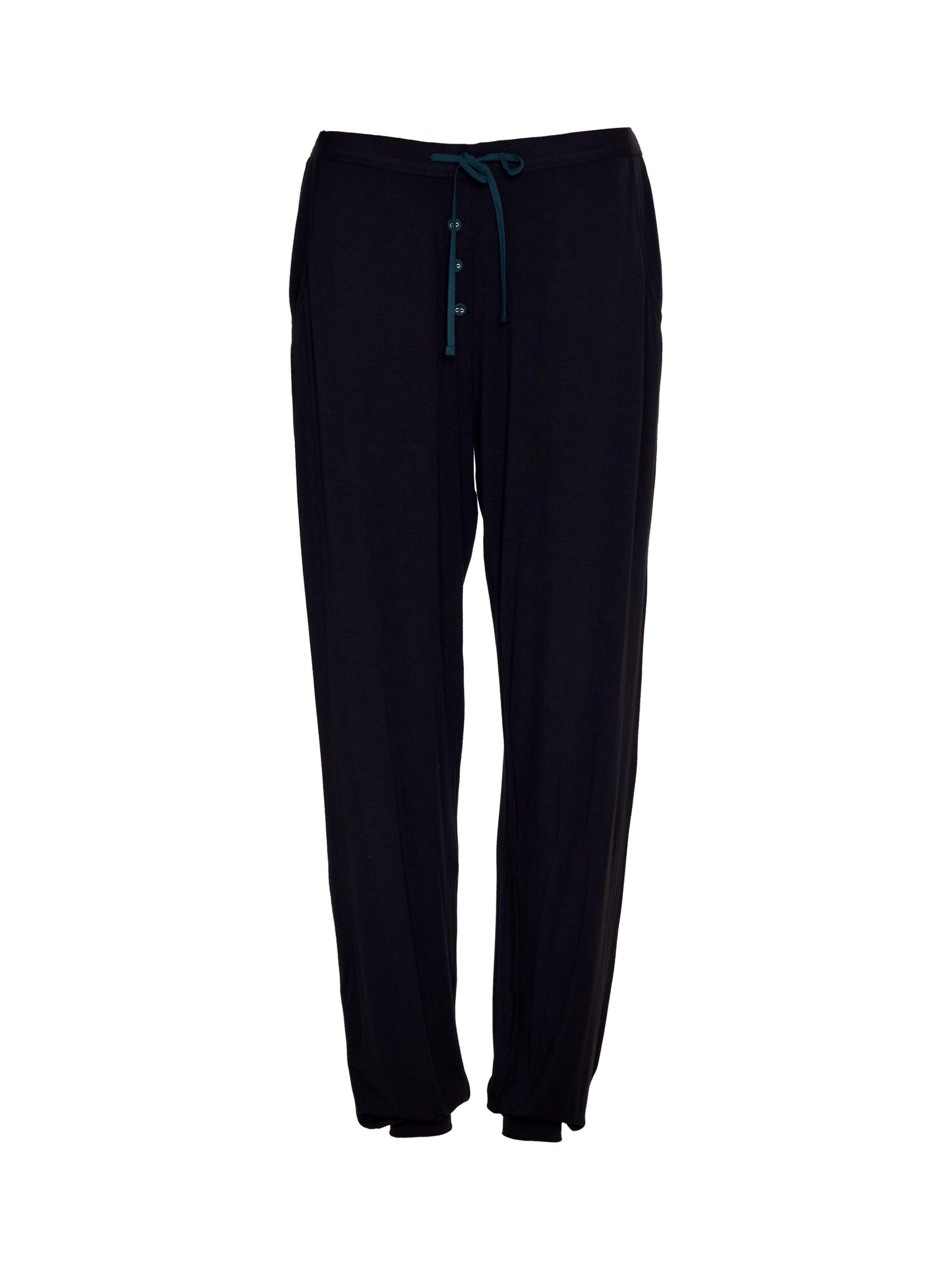 Product image 3 of 3, which shows Cyberjammies Avery Jersey Pyjama Bottoms, Black, 8