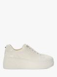 Dune London Bridal Collection Embraced Lace Flatform Trainers, Ivory