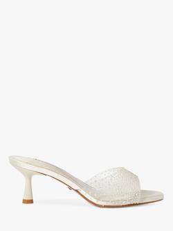 Dune London Bridal Collection Moonlit Sea Pearl Mules, Ivory, Ivory-synthetic