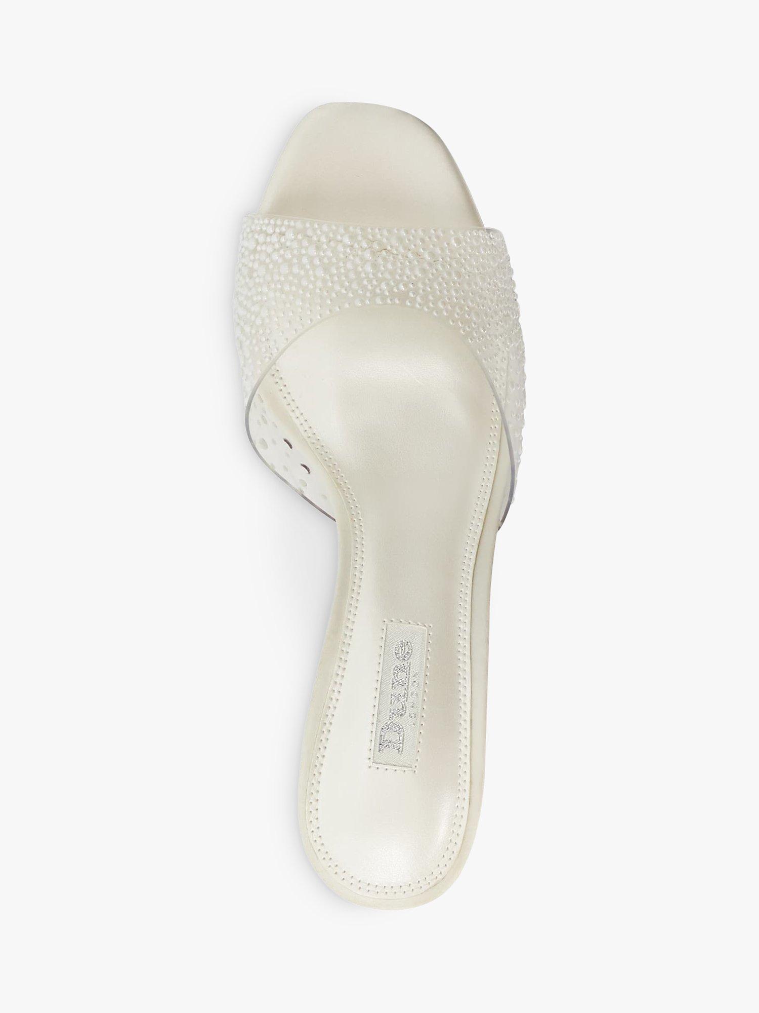 Product image 2 of 5, which shows Dune Bridal Collection Moonlit Sea Pearl Mules, Ivory, EU37