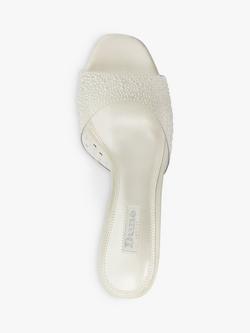 Dune London Bridal Collection Moonlit Sea Pearl Mules, Ivory - view 2, Ivory-synthetic