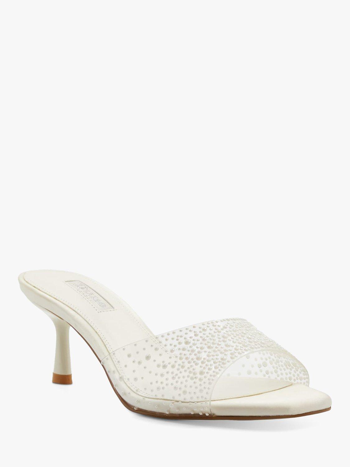 Product image 3 of 5, which shows Dune Bridal Collection Moonlit Sea Pearl Mules, Ivory, EU37