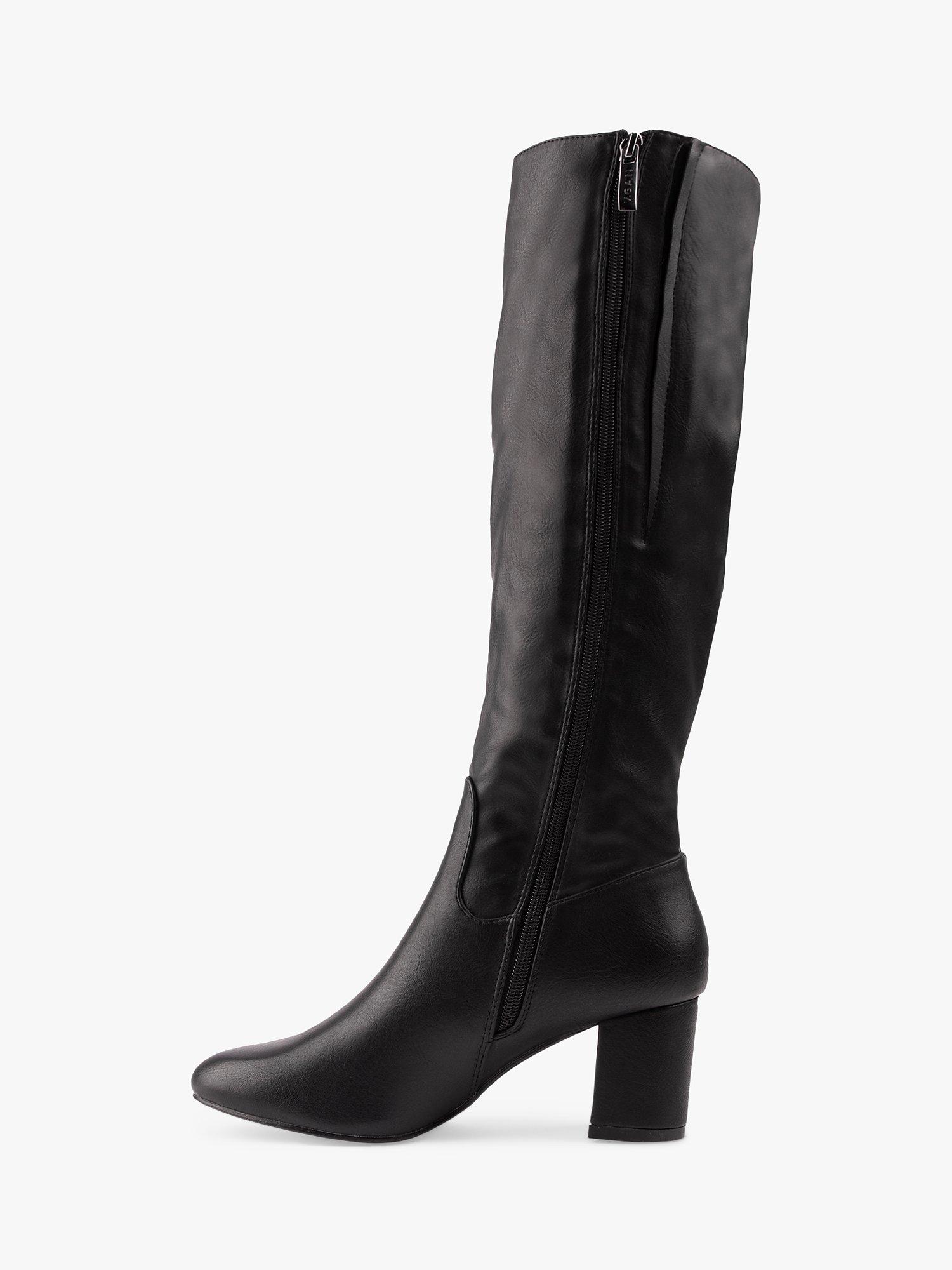 V.GAN Vegan Avocado Knee High Boots, Black, 7