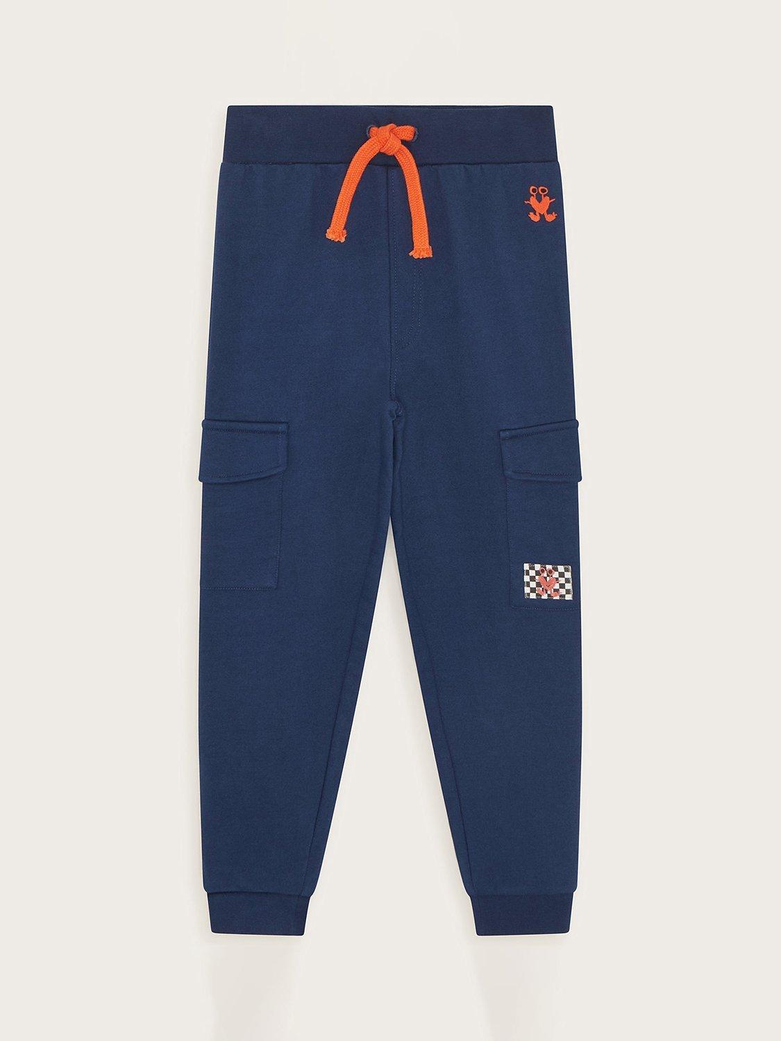 Monsoon Kids' Cargo Trousers, Navy
